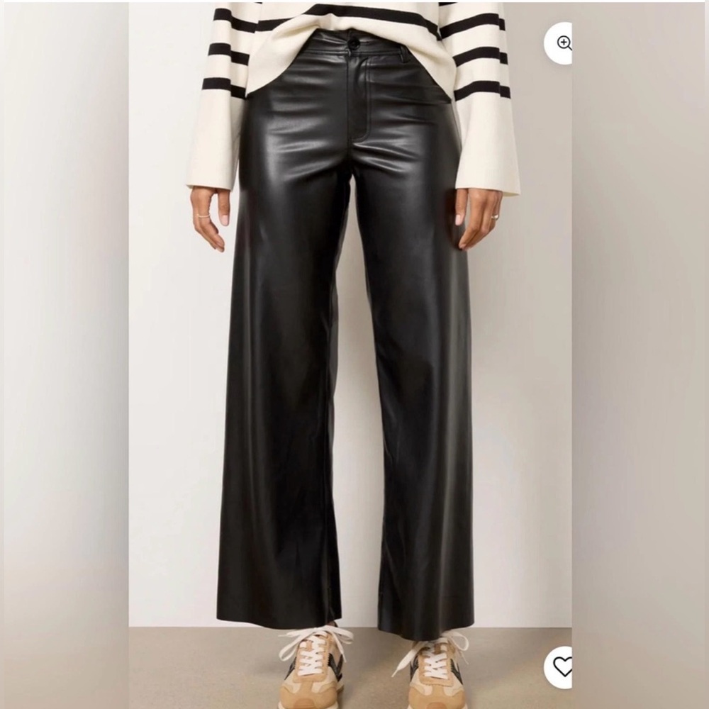 🖤 Z Supply Rilynn Faux Leather Pants – Size L – NWT – Black